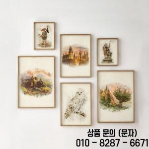 마법사 영감 H 호그와트 포스터 올빼미 학교 성 호박 집 캔버스 회화 보육 벽 예술 14세 이상 방 홈 장식
