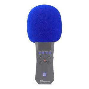 Zoom H1 에센셜 스테레오 핸디 레코더용 LEFXMOHY 팝 필터(2024 모델, 시리즈) 블루 폼 커버