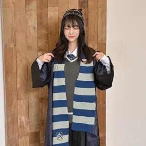 [교복몰]고품질 TBZ 교복몰 마법학교 기숙사 레터링 블루 비니 코스프레 게임코스프레 컨셉의상 졸사컨셉