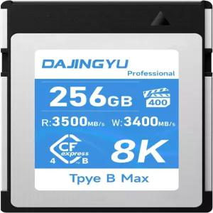 256GB CFExpress 4.0형 B 메모리 카드 8K RAW 사진 및 비디오 녹화용 Nikon R5/R5C/Z8/Z9 캐논 카메라와
