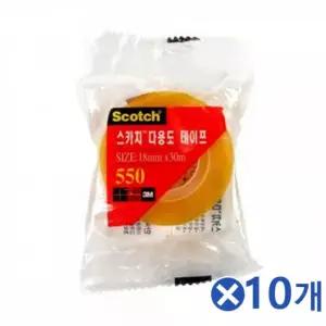 스카치테이프 리필용 18mmX30mx10개 사무용테이프 [BAK75219]