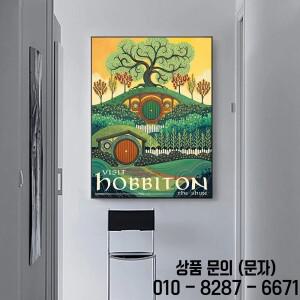 추상 반지 예술 레트로 여행 포스터 캔버스 회화 빈티지 필름 모르도르 성 주 마법 벽 아이 침대 룸 홈 장