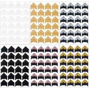 DRAYEE 12장 사진 위한 DIY 스티커 공예를 스크랩북 코너 6가지 다이어리 앨범