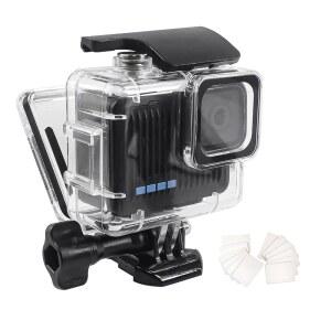 GO PRO HERO 4K 보호 다이빙 케이스 쉘 마운트 HERO4K 2024 액션 카메라 액세서리 키트와 호환되는 FITSTILL 196FT/60M 수중 방수 하우징