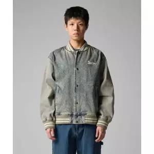 매장정품 DICKIES 디키즈 웨이브 로고 데님 봄버 재킷 Tinted Denim DK0A87RVL27 1814696