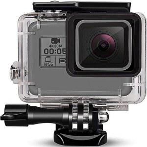 GO PRO HERO 2018/7/6/5 블랙 보호용 수중 다이빙 케이스 쉘 HERO7 HERO6 HERO5 블랙 액션 카메라 액세서리 포함 FITSTILL 148FT/45M 방수 하우징