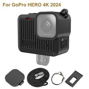 GoPro HERO 4K 2024 카메라용 PULUZ 측면 인터페이스 커버 및 손목 스트랩 렌즈 캡 액세서리가 포함된 실리