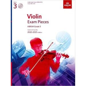 바이올린 시험 작품 2020-2023, ABRSM 3학년, 악보, 파트 및 CD: 2020-2023 강의 계획서 중에서 선택됨 (ABRSM 작품)