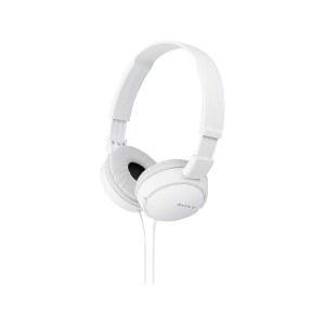 소니 ZX 시리즈 유선 온이어 헤드폰, 화이트 MDR-ZX110