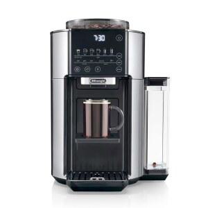 De'Longhi 트루 브루 드립 커피 메이커, 그라인더 내장, 싱글 서브, 8온스~24온스, 핫 또는 아이스 커피, 스테인리스, CAM51025MB