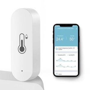WiFi 온도 습도 센서 스마트 습도계 온도계 센서(APP 원격 모니터 및 알림 고정밀 실내 온도계, 허브 필요 없음, 알렉사 구글 어시스턴트와 호환)