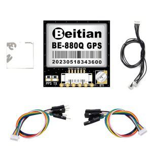 Geekstory BE-880Q GPS 모듈 플래시 QMC5883L 나침반 GPS 안테나 TTL 레벨 38400bps Arduino 라즈베리 파이 항공기 Pixhawk APM 비행 컨트롤러용