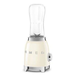 백라이트 노브와 600ml BPA 프리 병 PBF01CRUS 크림이 포함된 SMEG 50의 레트로 스타일 개인 블렌더
