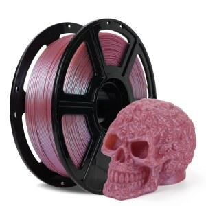 플래시포지 3D 프린터 필라멘트 카멜레온 PLA 컬러 시프트 1.75mm, 빛과 각도에 따라 색상 변경, 1KG 스풀(2.2파운드), FDM 프린터용 치수 정확도 + /- 0.02mm (로즈 쿼츠)