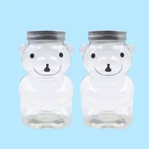 투명 곰돌이 용기 구디백 디저트 포장 350ml 포장용기 포장용품 어린이집구디백