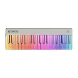 파티키 36키 휴대용 모듈식 미디 키보드 피아노, 자기 연결 시스템, 저지연 BLE, USB-C 및 NFC, 맞춤형 워크플로우 AI 바이브 코딩을 위한 오픈 프로토콜, 화이트로 확장 가능