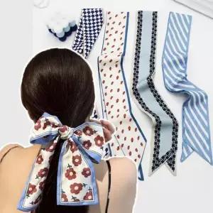 스카프 블루톤 타이 봄 가을 목스카프 머플러 가방 손잡이 꾸미기 방도 가방끈 스카프