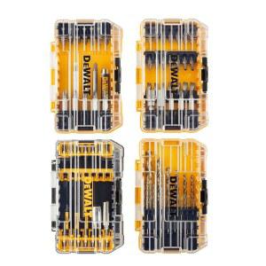 DEWALT 드라이버 비트 세트 드릴 비트가 포함된 100개의 PC 임팩트 마그네틱 홀더 및 너트 드라이버 FLEXTORQ 준비 완료 터프케이스 포함 (DWA2FTS100)