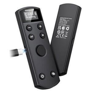 한퓨젠 충전식 카메라 리모컨 - R10 R8 R6 II R100 R50 M50 SL3 R3 R5 R6 RP R; 캐논 BR-E1(블랙)을 대체하는 OLED 화면을 갖춘 무선 셔터 릴리스