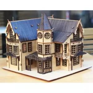 3d나무입체퍼즐 fantasy mansion black 목재퍼즐 목재모형 입체퍼즐