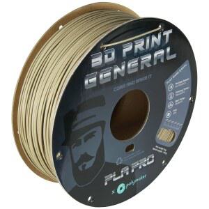 폴리메이커 PLA PRO 필라멘트 1.75mm 1kg, 견고하고 고강도 3D 프린팅 일반 플랫 다크 어스 1.75mm, 폴리라이트 프린터 대부분의 프린터로 인쇄
