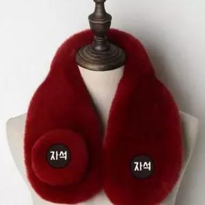 쁘띠 겨울 목도리 미니 자석 목도리 부드러운 코디 여성 쁘띠 겨울