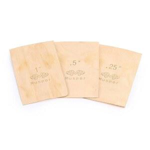 HXIIG 3pcs 기타 넥 심 휴대용 베이스 플레이트 도구 솔리드 메이플 우드 보호 0.25 / 0.5 1 도 수리용