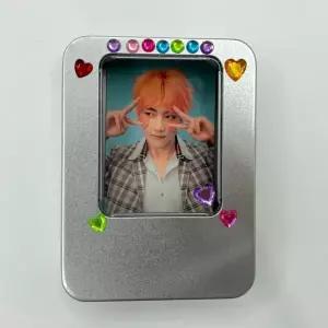 [하프클럽/]사각틴케이스 머리핀정리함 틴박스 휴대용케이스 포카 115x85 약
