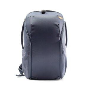 피크 디자인 데일리 백팩 지퍼 20L, 미드나잇, 270도 지퍼, 듀얼 사이드 포켓, 플렉스폴드 디바이더, 15인치 노트북, 카메라 휴대, 출퇴근 또는 여행용, 남녀 공용 다용도