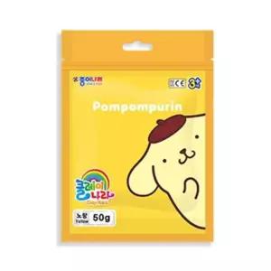 폼폼푸린-노랑 수업교구 10개입 칼라점토 50g