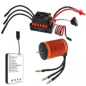 RC 모터 및 ESC 콤보 세트 1 10 F540 4370KV 브러시리스 60A 오프로드 카 트럭용 전기 속도 제어기