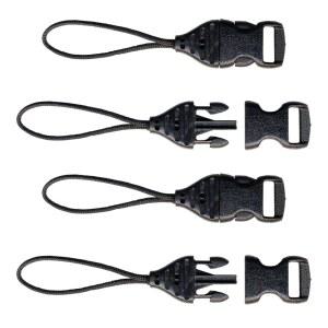 OP /TECH USA 1301082 미니 QD 루프 - 1.5MM 시스템 커넥터(블랙) 카메라 휴대폰 및 쌍안경용 세트