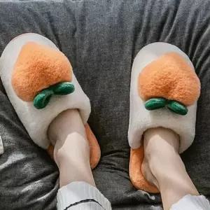 소음방지 겨울 실내화 부드러운 털 실내화 사무실 거실화 슬리퍼 따뜻한 소음방지 겨울