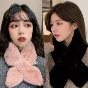 데일리 쁘띠 목도리 여성 퍼 목도리 페이크 겨울 밍크 쁘띠