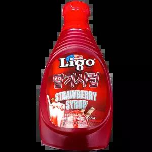 딸기시럽 (리고 567g)X4 대량 분식점 대량판매 포장용 식당용