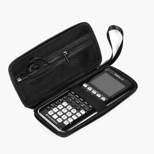 텍사스 인스트루먼트용 암사모션 케이스 TI-84 플러스 TI-83 CE 색상 계산기, 카시오 TI-89 fx-9750GIII TI-30X용 보관 홀더 보호 커버 가방을 운반하는 여행용 하드