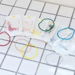 WL 컬러 비즈팔찌 만들기 DIY 세트 키트 6color 심플 비즈 공예 재료 비즈공예재료 DIY키트