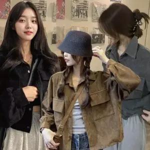 [하프클럽/]골덴 셔츠 재킷 아우터 겸용 단품 또는 레이어드 실용
