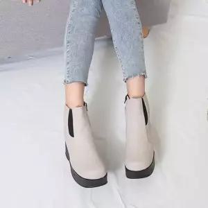 친절한탄씨 부티 발목구두 가을 봄부츠 봄신발 발목 통굽 여성화