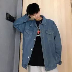 [하프클럽/]남성용 데님 오버핏 트러커 재킷 청자켓 아우터 2컬러