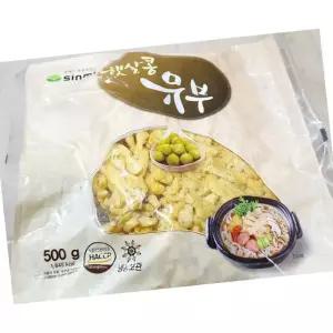 신미씨앤에프 신미 슬라이스 유부 500g 8개 우동 토핑 요리 재료