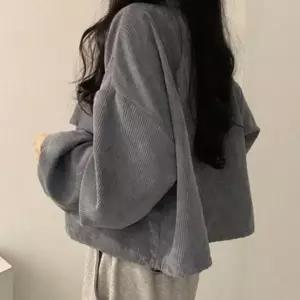 [하프클럽/]루즈핏 여성 골덴 재킷 캐주얼 여성 카라 재킷 코듀로이 간절기