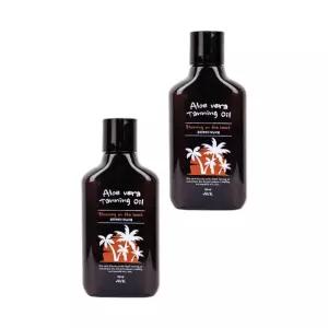 에브이케이 셀프 페이셜 여행용 피부윤기 딥 태닝오일 알로에 베라 오일 150ml 2개