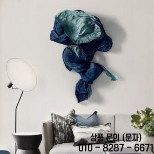 현대적인 복도 홈데코 추상 패브릭 꽃 그림 핸드메이드 의류 고급 벽 예술