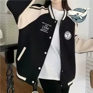트렌디 루즈핏 실용 야구점퍼 캐주얼 오버핏 여성아우터 여성점퍼 캐주얼점퍼 학생점퍼