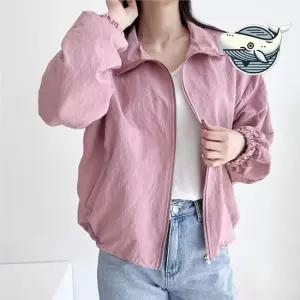 가벼운 여름 바람막이 점퍼 캐주얼 데일리 여성봄점퍼 봄아우터 간절기아우터