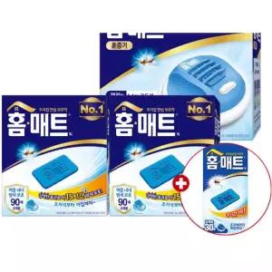 [30매증정] 헨켈 모기약 홈매트 코드롤러 훈증기 X 1개+리필 90매 X 2개