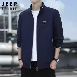 JEEP SPIRIT 중년 남성 점퍼 봄 가을 빅사이즈 스탠드 칼라 캐주얼 집업 재킷