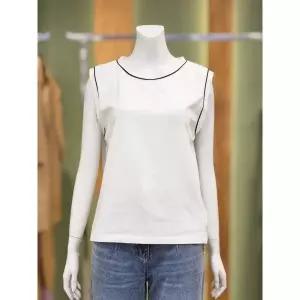 재고소진 발렌시아 배색 라인 로고 민소매 티셔츠 256GC92