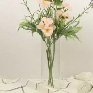 유리화병 유리꽃병 긴화병 투명 꽃꽃이 꽂병 2P 270ml